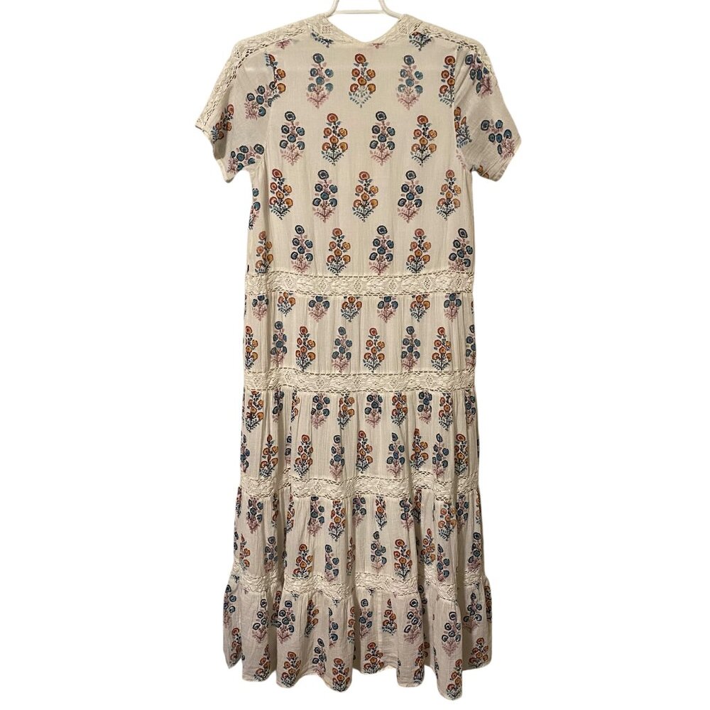 Pink Chicken Floral Maxi Dress Size Medium - Picture 10 of 12